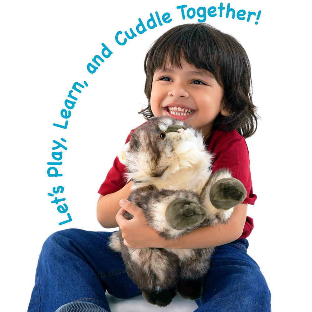 TigerHart Ricky Maine Coon plush with securely sewn seams for durable playtime.