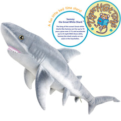TigerHart Sammy the Shark plush with secure stitching for durability