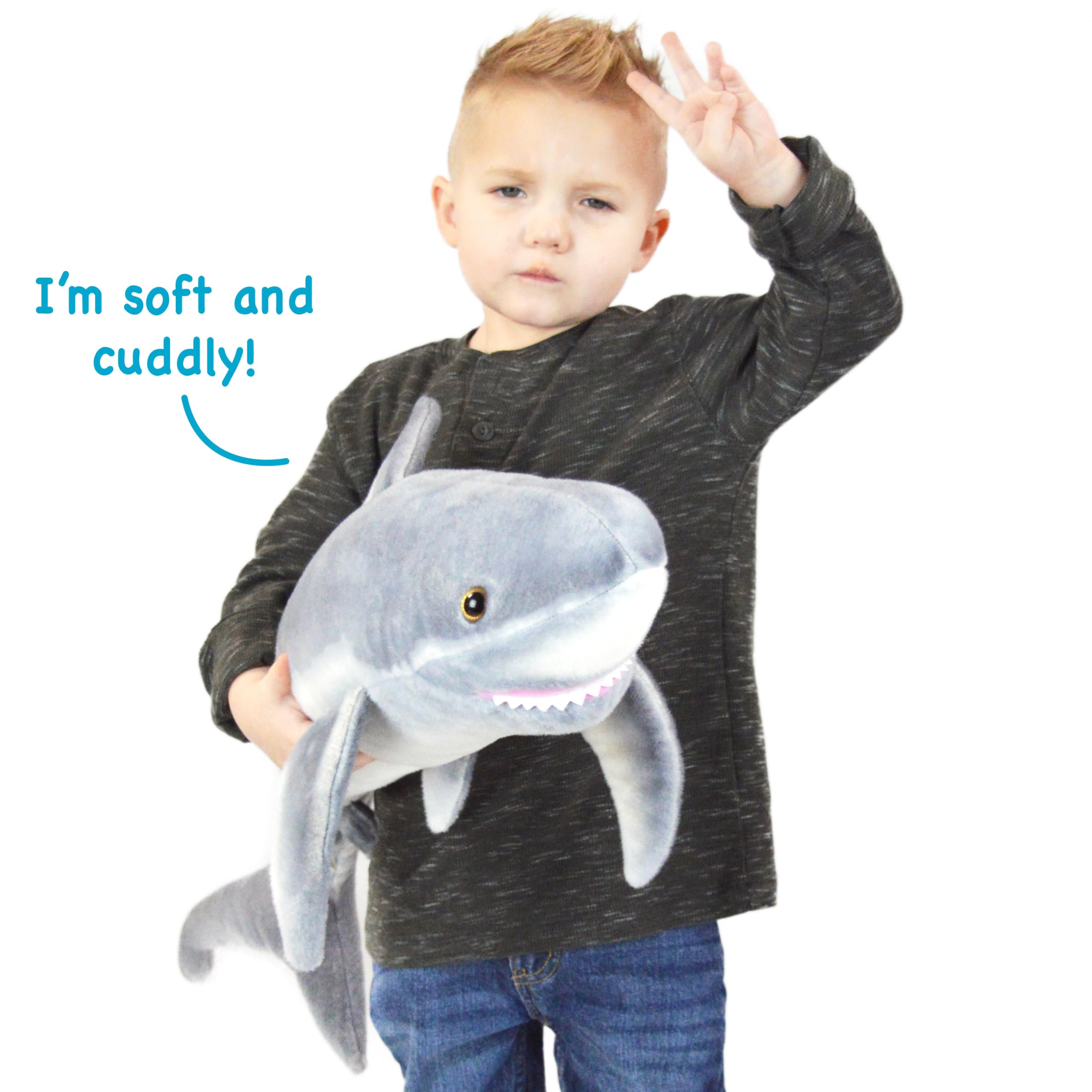 TigerHart Sammy the Shark plush with soft fabric