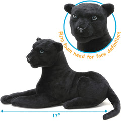 TigerHart Sid the Panther plush side view, ideal as a bedtime companion