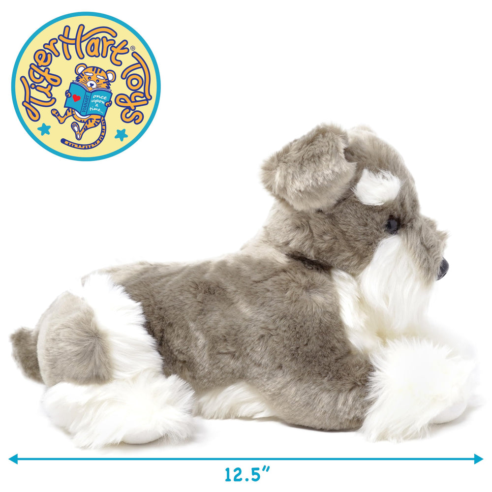 TigerHart Siegfried plush back view, sturdy stitching designed for everyday kid-friendly durability.