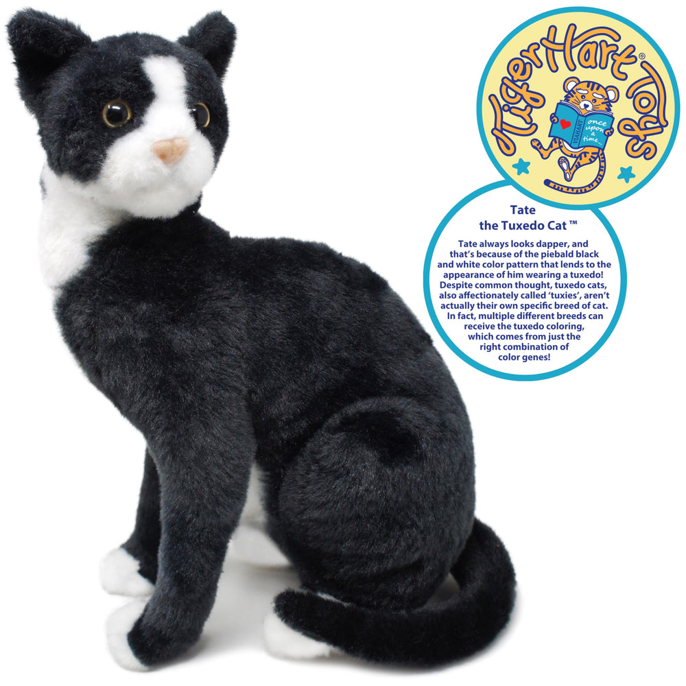 TigerHart Tate plush stitching close-up, durable construction for lasting cuddles.