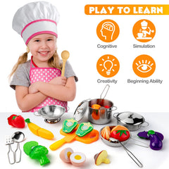 Tigerhu 26PCS play kitchen colander designed for pretend washing and rinsing.