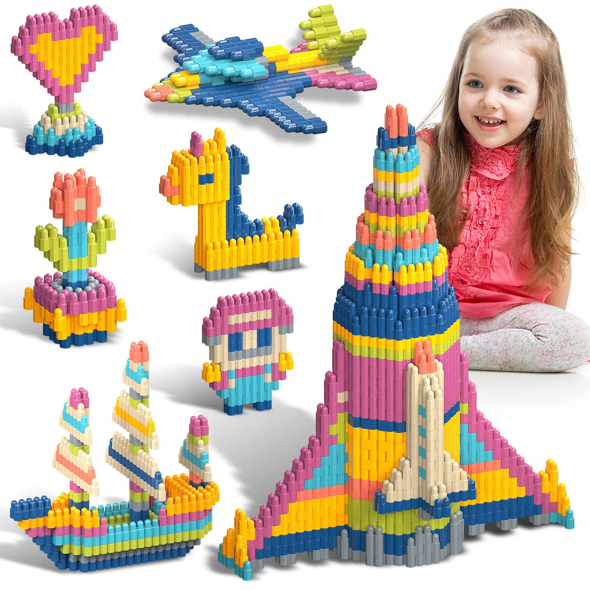 Tigerhu Kids 1120pcs building blocks set fuels imaginative play and creative construction