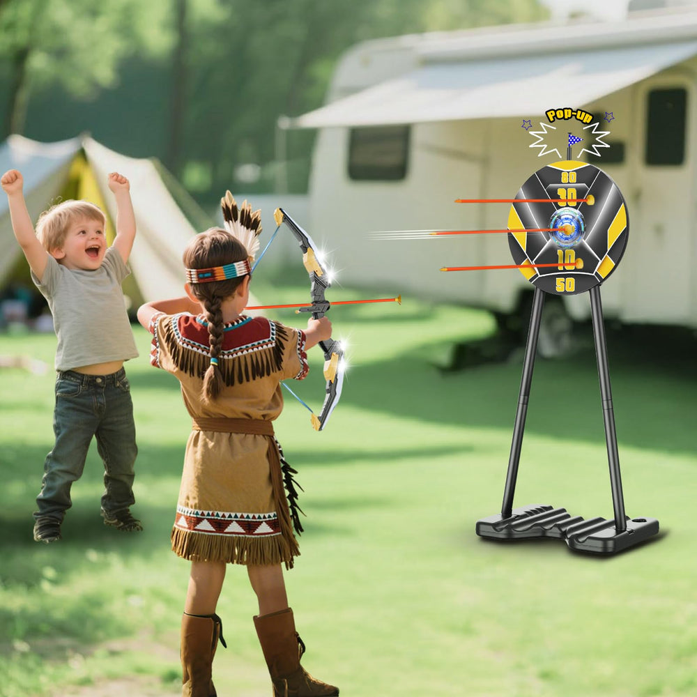 TIGTECGAME kid-friendly archery toy for imaginative play and focus.
