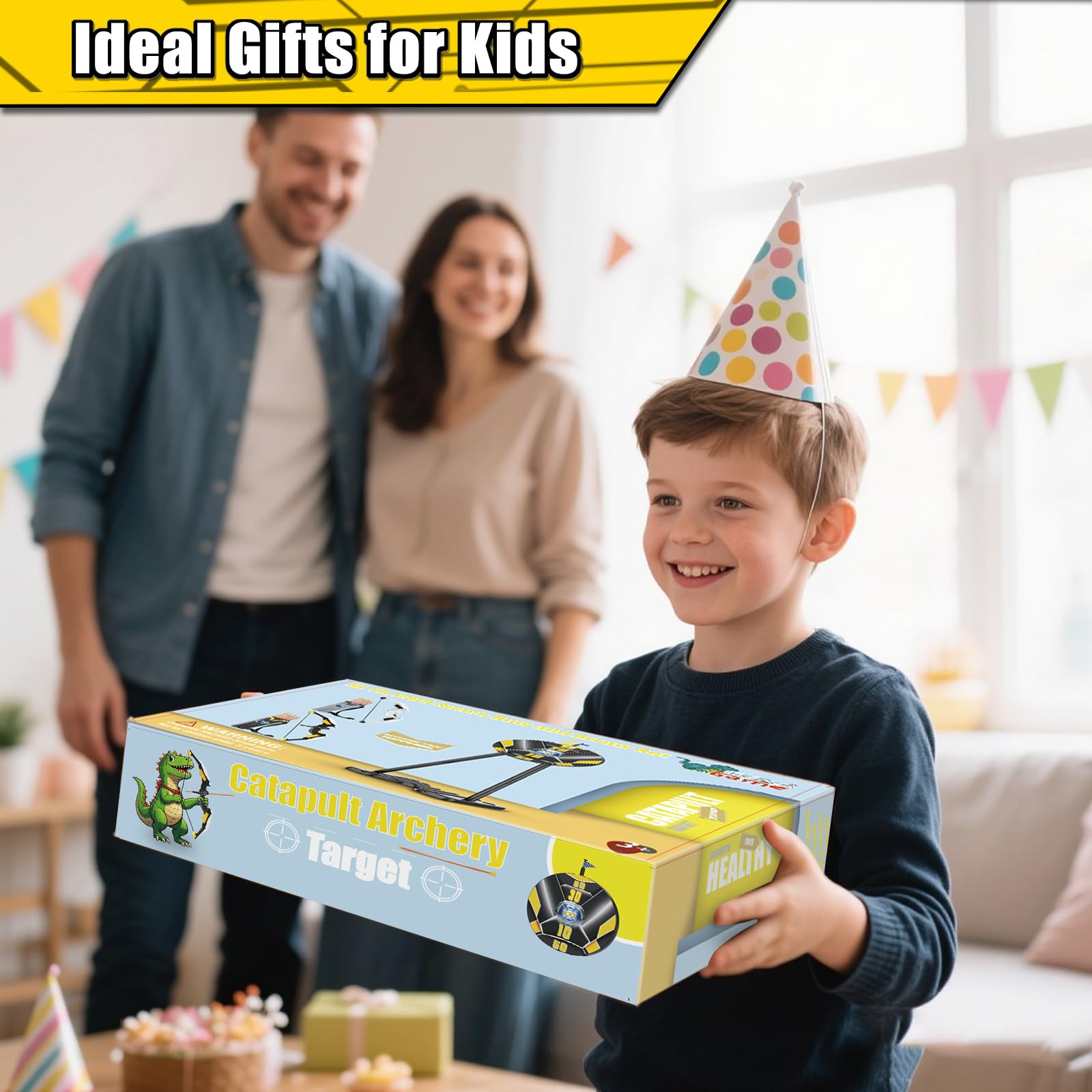 TIGTECGAME soft-tip suction arrows ensure safe use for kids.