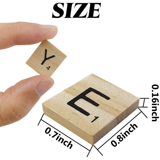 TIHOOD letters on table ready for spelling games and creative projects.