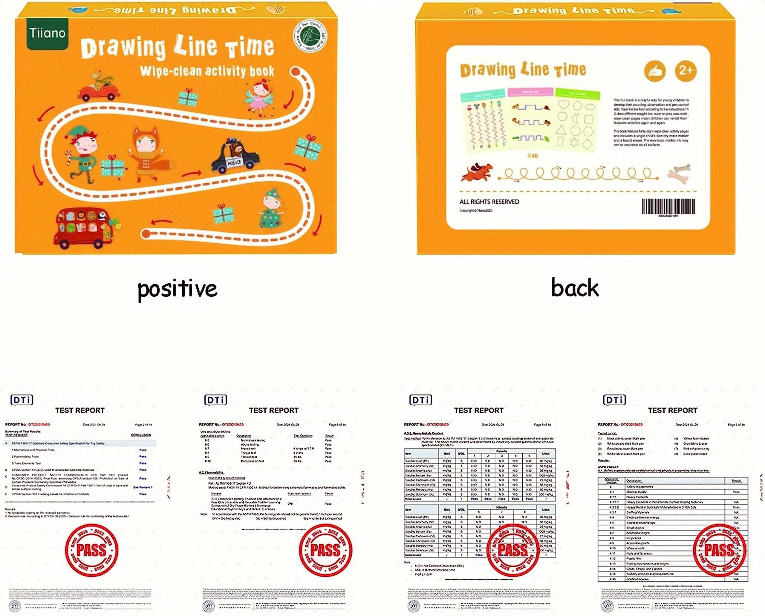 Tiiano four dry erase markers included for classroom-ready drawing and tracing