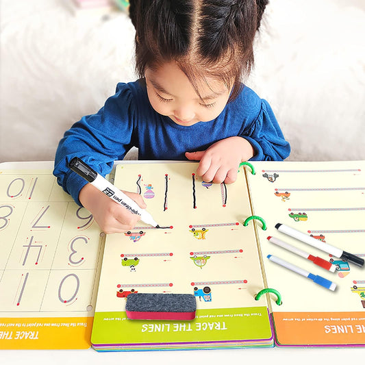 Tiiano preschool activities with dry erase markers for early writing practice
