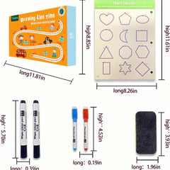Tiiano tracing lines cards promote fine motor skills and recognition learning