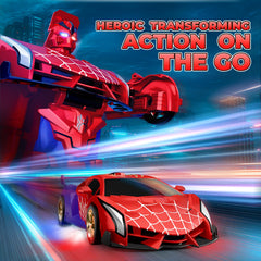 TIKAFONY Spider Transform RC Car built with durable ABS for long-lasting fun