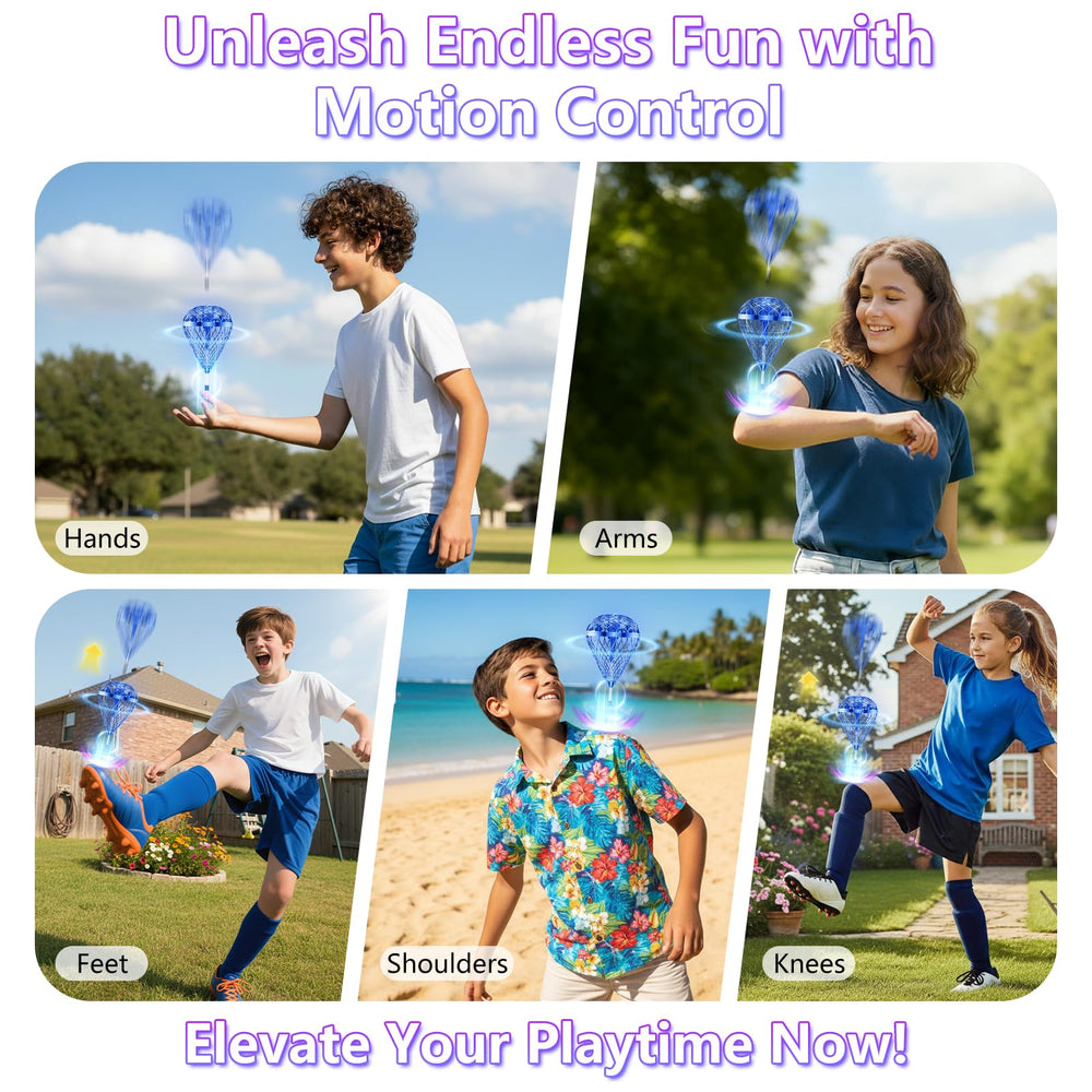 Tikduck Flying Ball blue toss action for quick, active sessions.