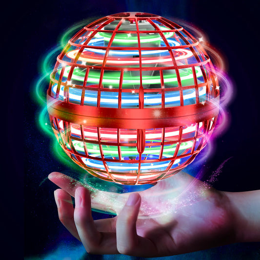 Tikduck Flying Orb Ball front view with kid friendly, safe design.