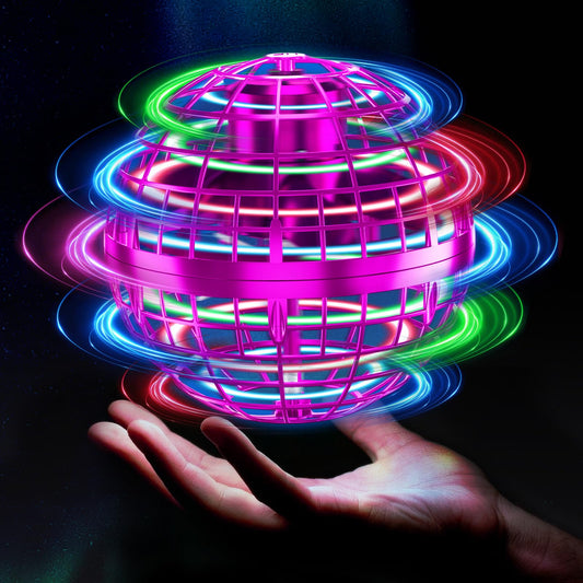 Tikduck flying orb ball usable indoors or outdoors for versatile play.