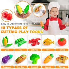 TIKJOYFUL cutting play food enhances fine motor skills during make-believe meals