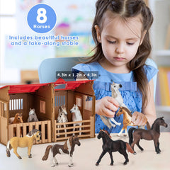 TikOnsYol collapsible stable opens into portable play space.