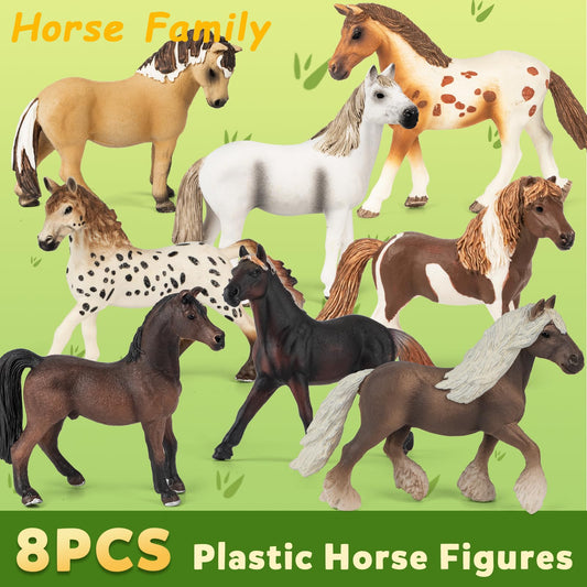 TikOnsYol 8-in-1 horses collection showcases eight poses for storytelling.