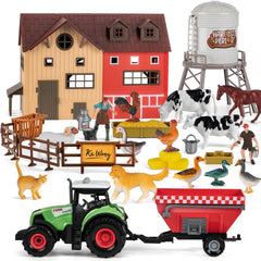 TikOnsYol farm barn assembly invites kids to build and role-play on a colorful farm.