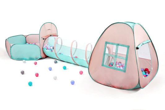 TIKTENT 3-in-1 pop-up play tent ready for quick setup and play.