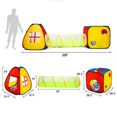 TIKTENT colorful tent design, kid-friendly and visually engaging for playtime.
