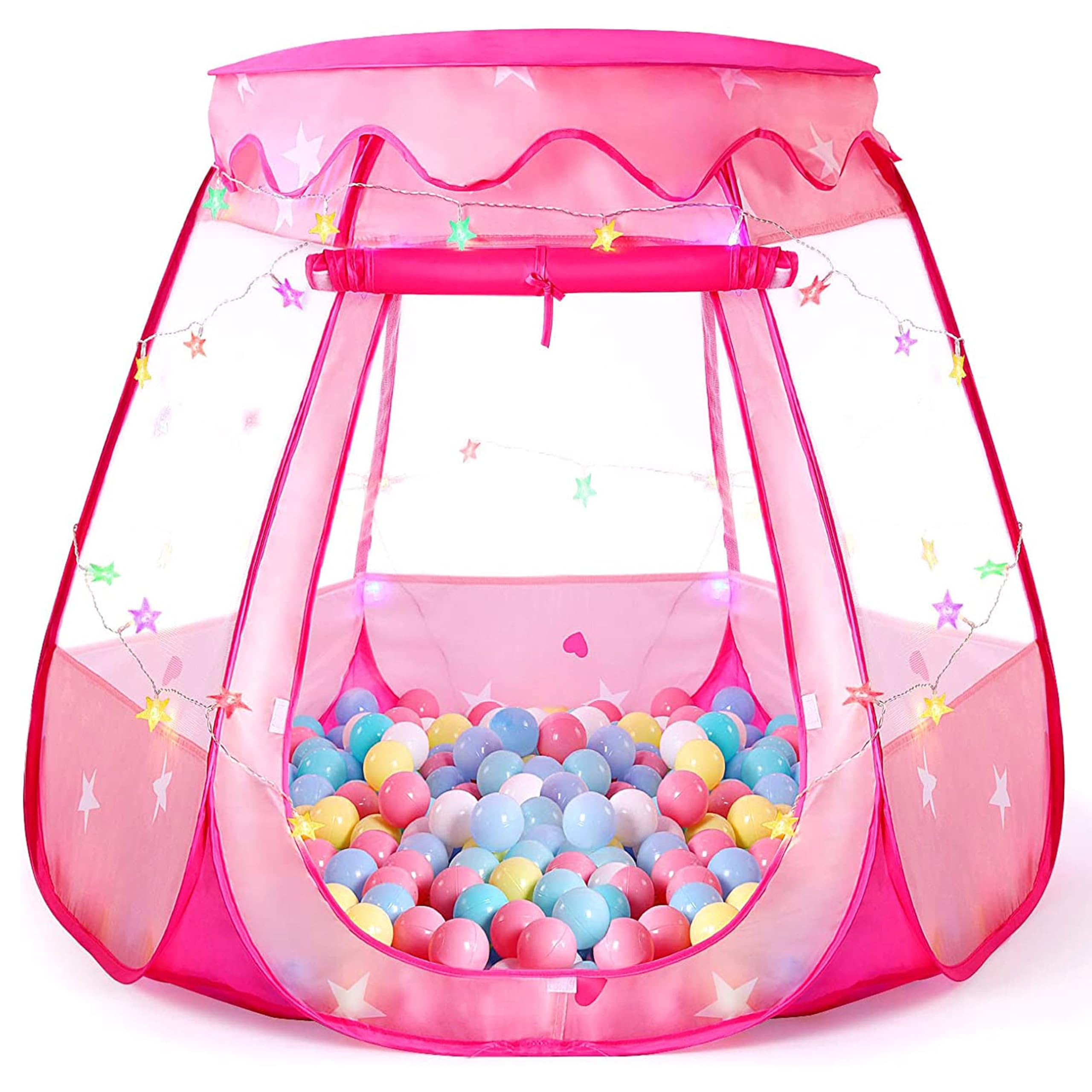 TIKTENT pop-up princess tent with star lights for instant setup and imaginative play.