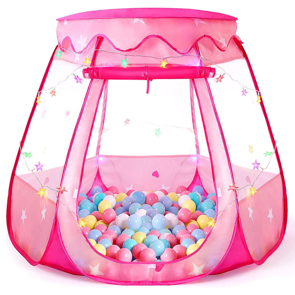 TIKTENT pop-up princess tent with star lights for instant setup and imaginative play.