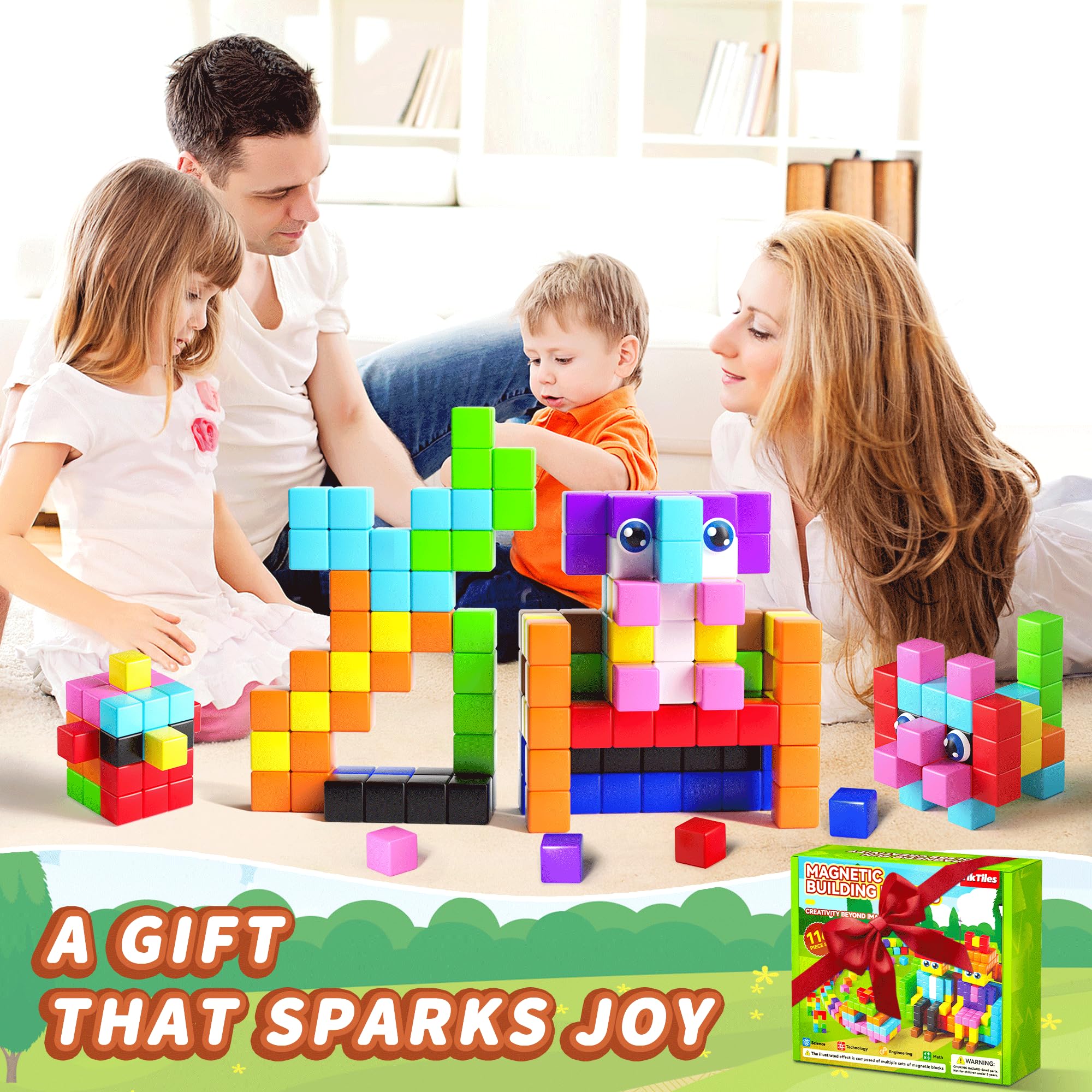 TikTiles durable ABS plastic construction withstands active play