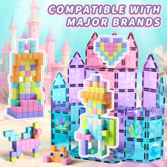 TikTiles magnetic cubes compatible with other brands for larger projects