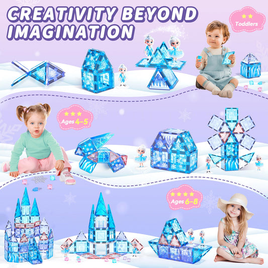 TikTiles princess and prince dolls for storytelling in a magical kingdom