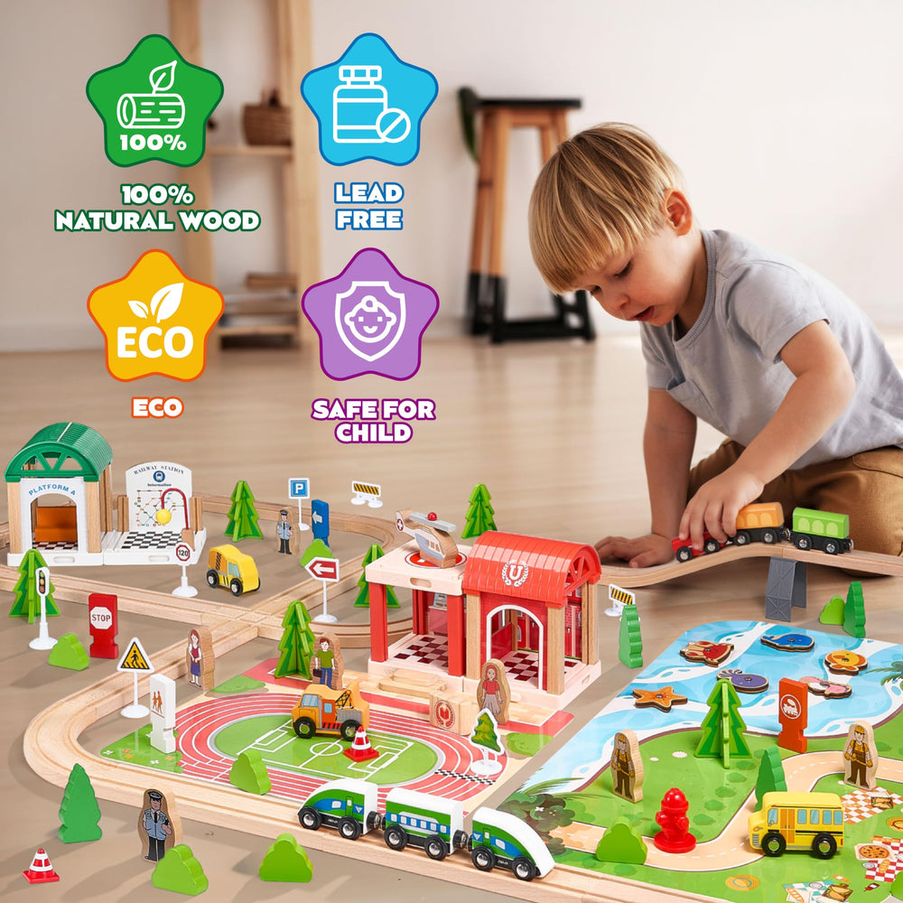 TikTiles safe wooden design with smooth edges for little hands
