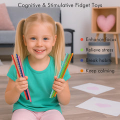 Tikwork fidget stick offers flexible movement for stress relief and sensory integration.