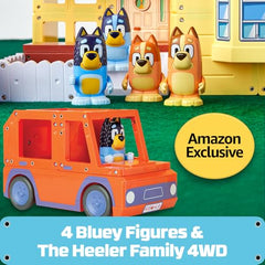 Tile Town Bluey Heeler vehicle-4wd supports dynamic play scenarios and storytelling momentum.