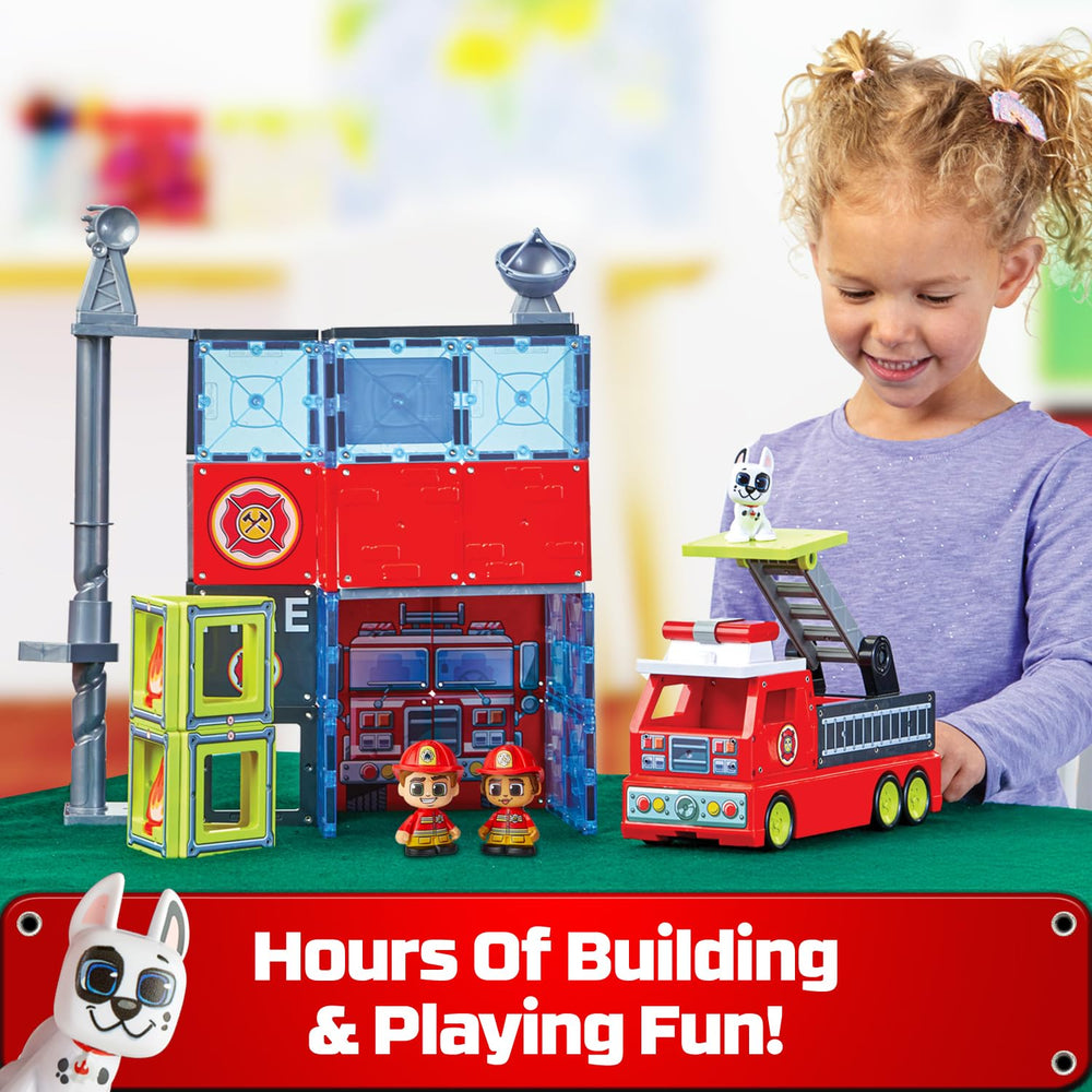 Tile Town imaginative play scene demonstrates cooperative storytelling