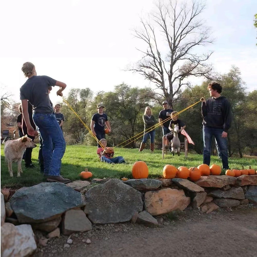 TiMi Tree launcher versatile for Nerf balls, snowballs, and more.