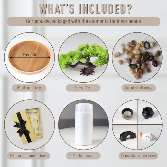 Timani Zen Sand Kit with tools for mindful patterning