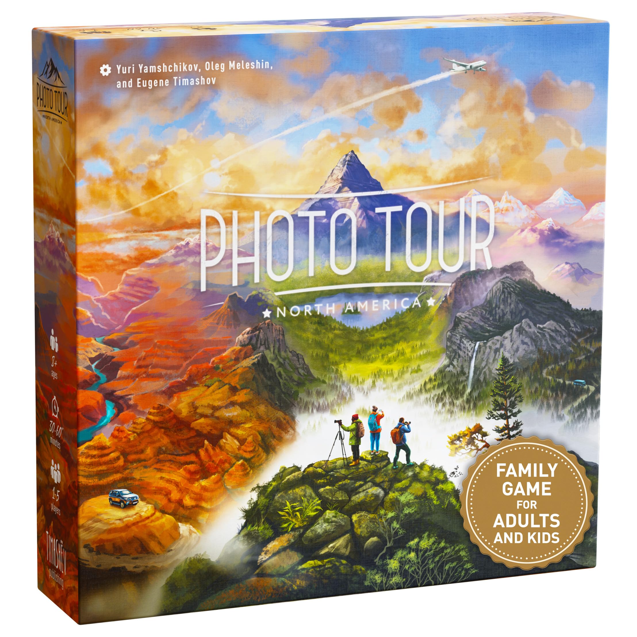 Timashov Photo Tour North America board showcases 58 landmarks for family play