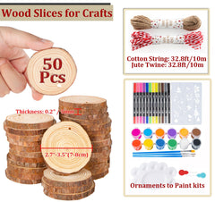 Timburst unfinished wood ornaments kit for creative holiday crafts