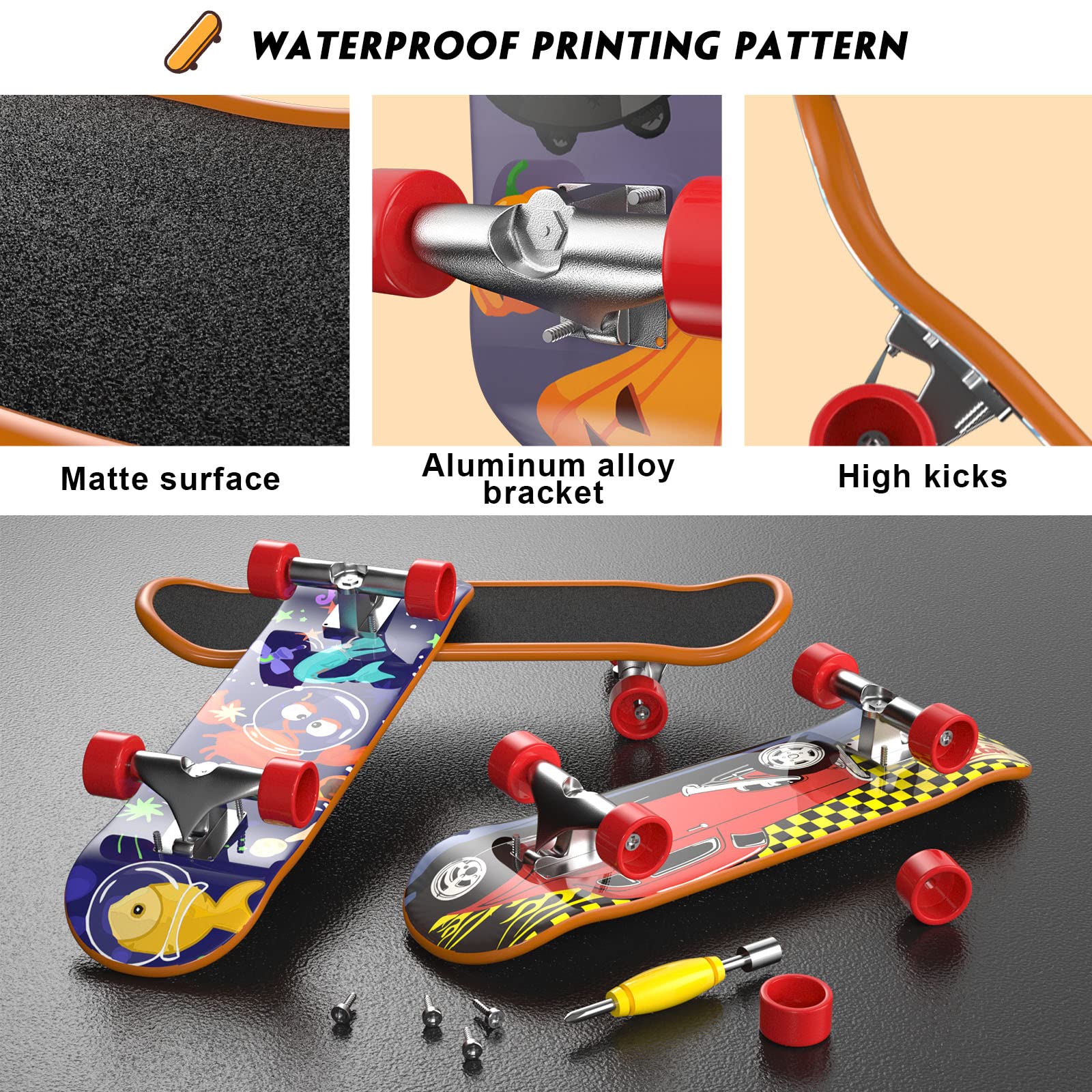 Time4Deals pocket-size fingerboards ideal for school and sharing.