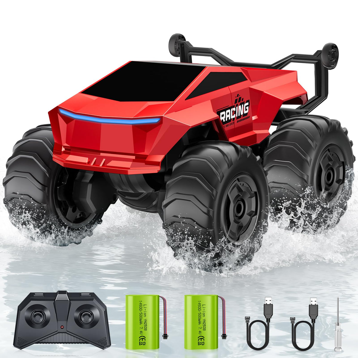 TIME4DEALS RC truck 4WD waterproof action for all-terrain play.