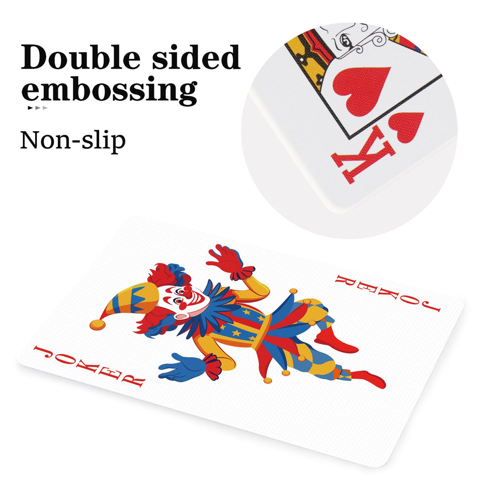 Timenued plastic waterproof playing cards withstand water for pool and beach.
