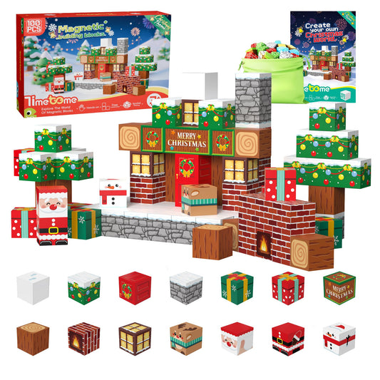 Timetome Christmas blocks featuring Santa Claus for festive, creative play.