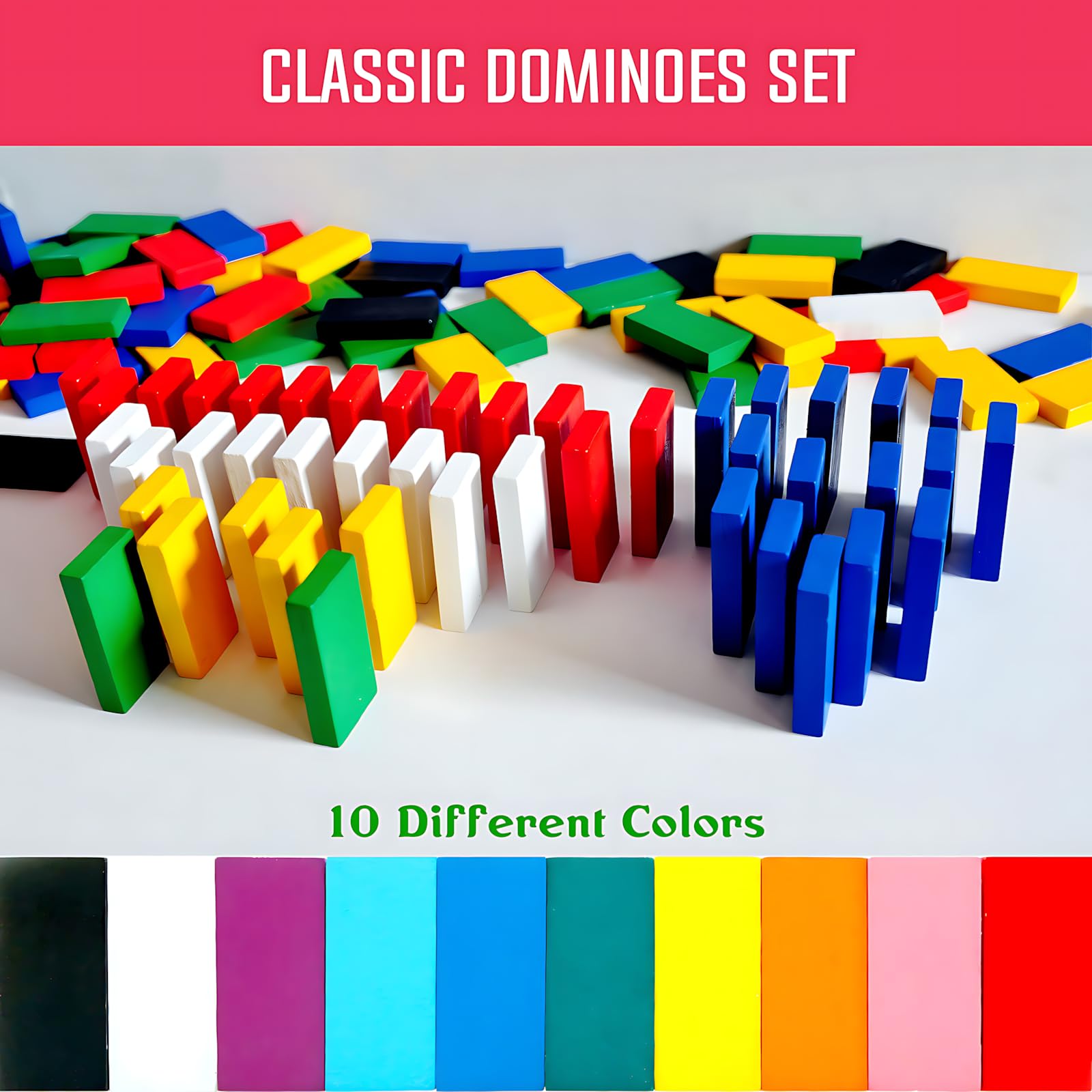Timfuis wooden dominoes close-up shows smooth edges and solid construction