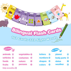 TimingSXD Spanish-English flash cards numbers promote counting confidence in two languages