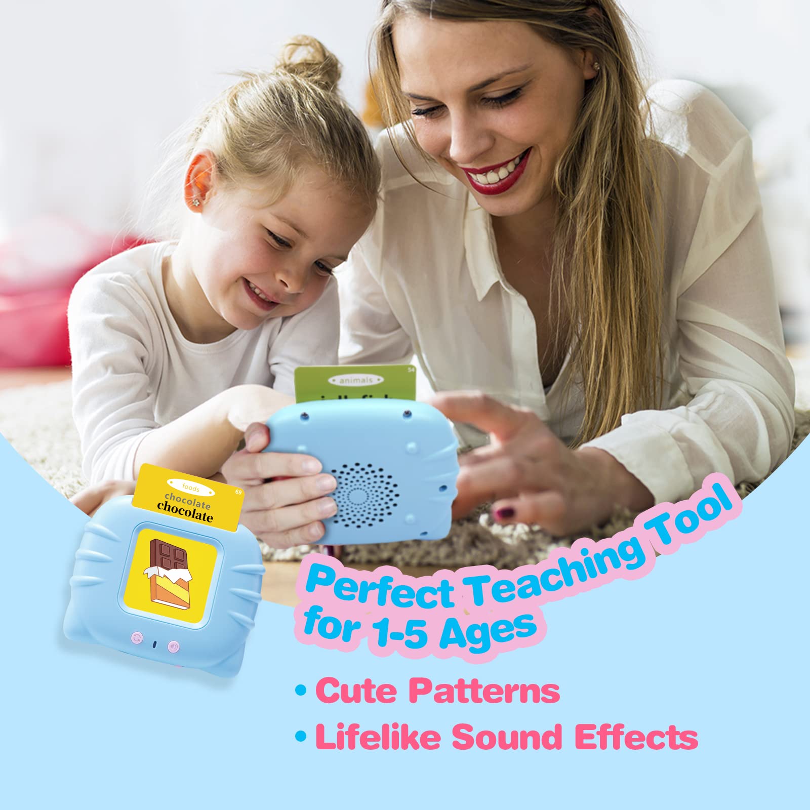 TimingSXD Spanish-English flash cards animal visuals bring interactive bilingual play and sounds