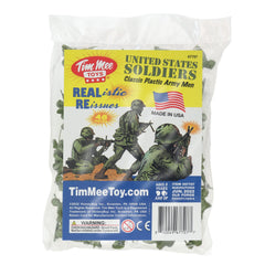 Tim Mee Army Men figures size up to 2.1 inches for detailed mini battles.