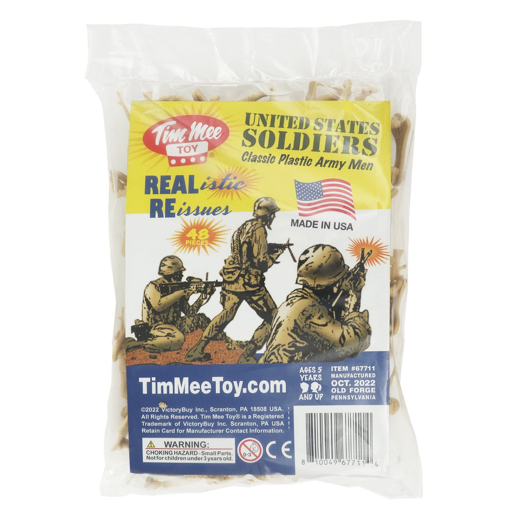 Tim Mee Toy tan 60mm mortar operator figure for strategic play.