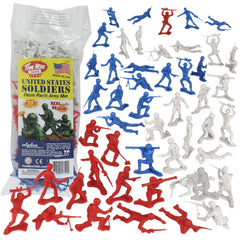 TimMee plastic army men red figures ready for play