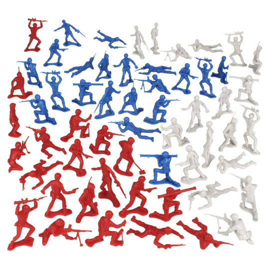 TimMee plastic army men white figures for tabletop battles