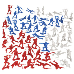 TimMee plastic army men white figures for tabletop battles