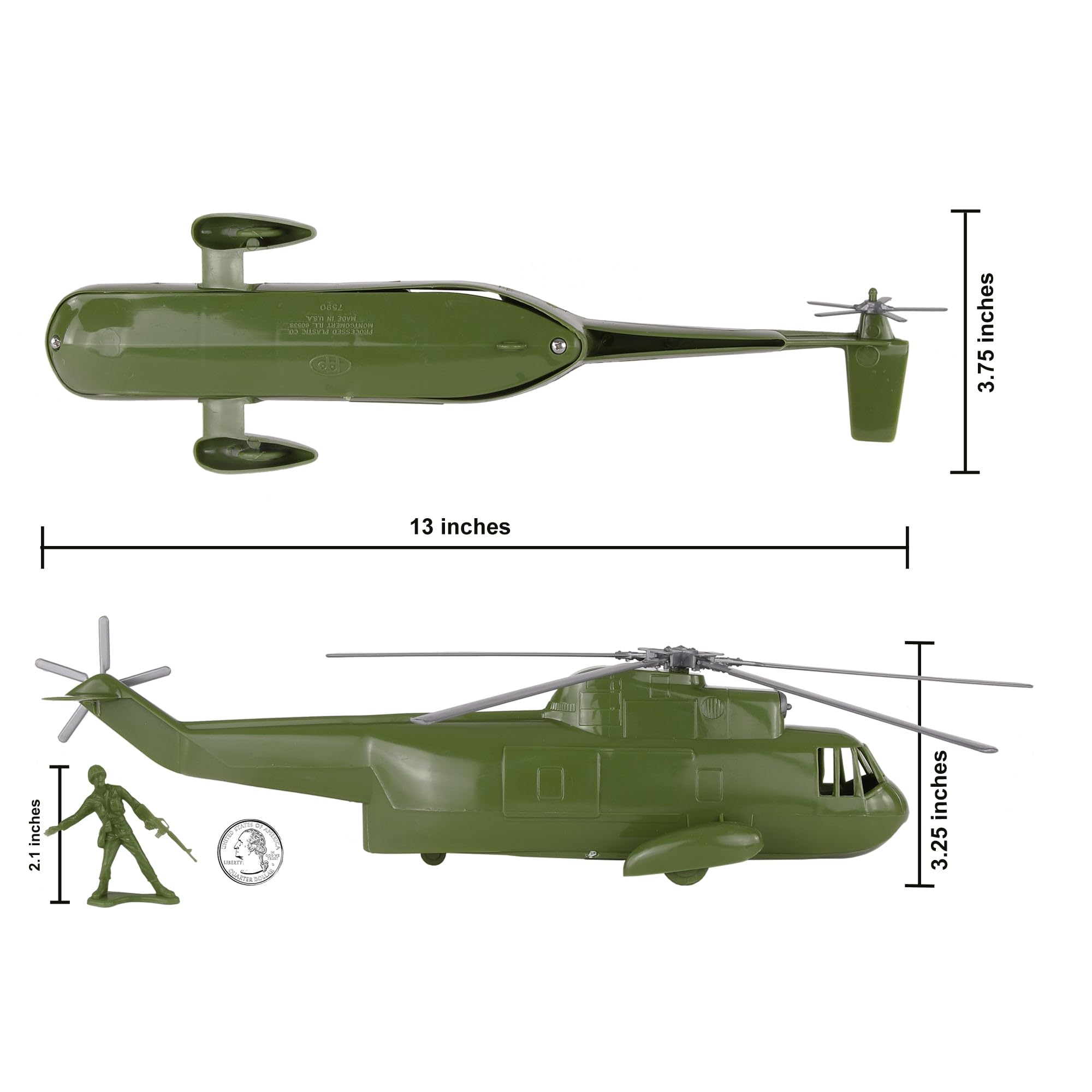 TimMee Toy 24 LDPE soldiers for bendable, safe battlefield scenes